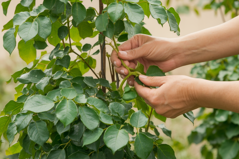 gros-plan-mains-rosier-grimpant-bouturage